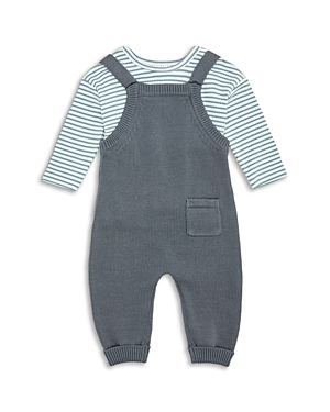 FIRSTS BY PETIT LEM FIRSTS BY PETIT LEM BOYS' LONG SLEEVE TOP & dungarees SET - BABY