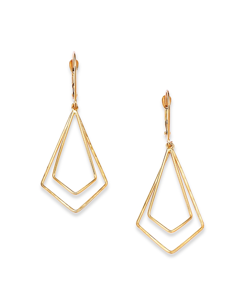 Bloomingdale's Geometric Dangle Drop Earrings In 14k Yellow Gold In Gold