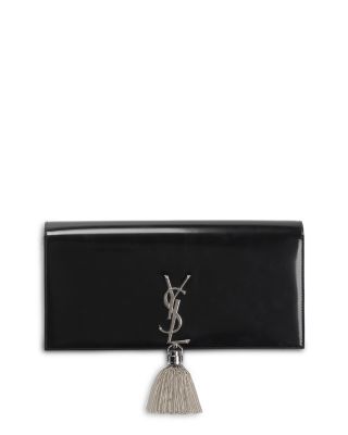 Saint Laurent - Kate Tassel Clutch in Shiny Leather