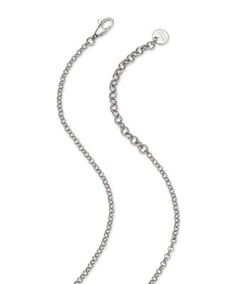 Sterling Silver Interlocking G Pendant Necklace, 17.5&amp;quot;