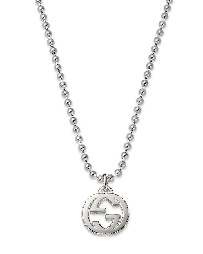 Gucci Interlocking G Chain Necklace - Silver