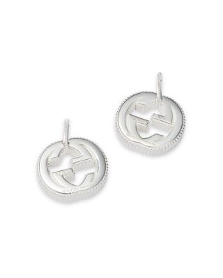Sterling Silver Interlocking G Stud Earrings