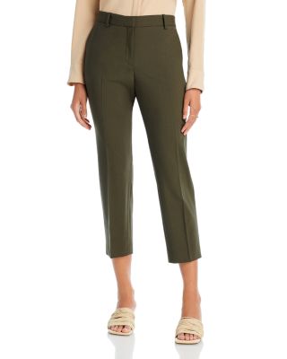Theory Treeca Pant in Bonded Satin - ShopStyle
