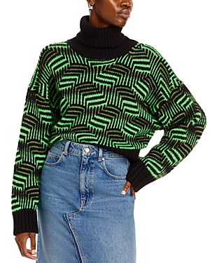 Shop Essentiel Antwerp Expat Jacquard Pullover Sweater In Combo3 Black
