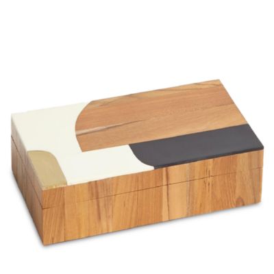 Global Views - Wooden Black and Ivory Small Inlaid Box