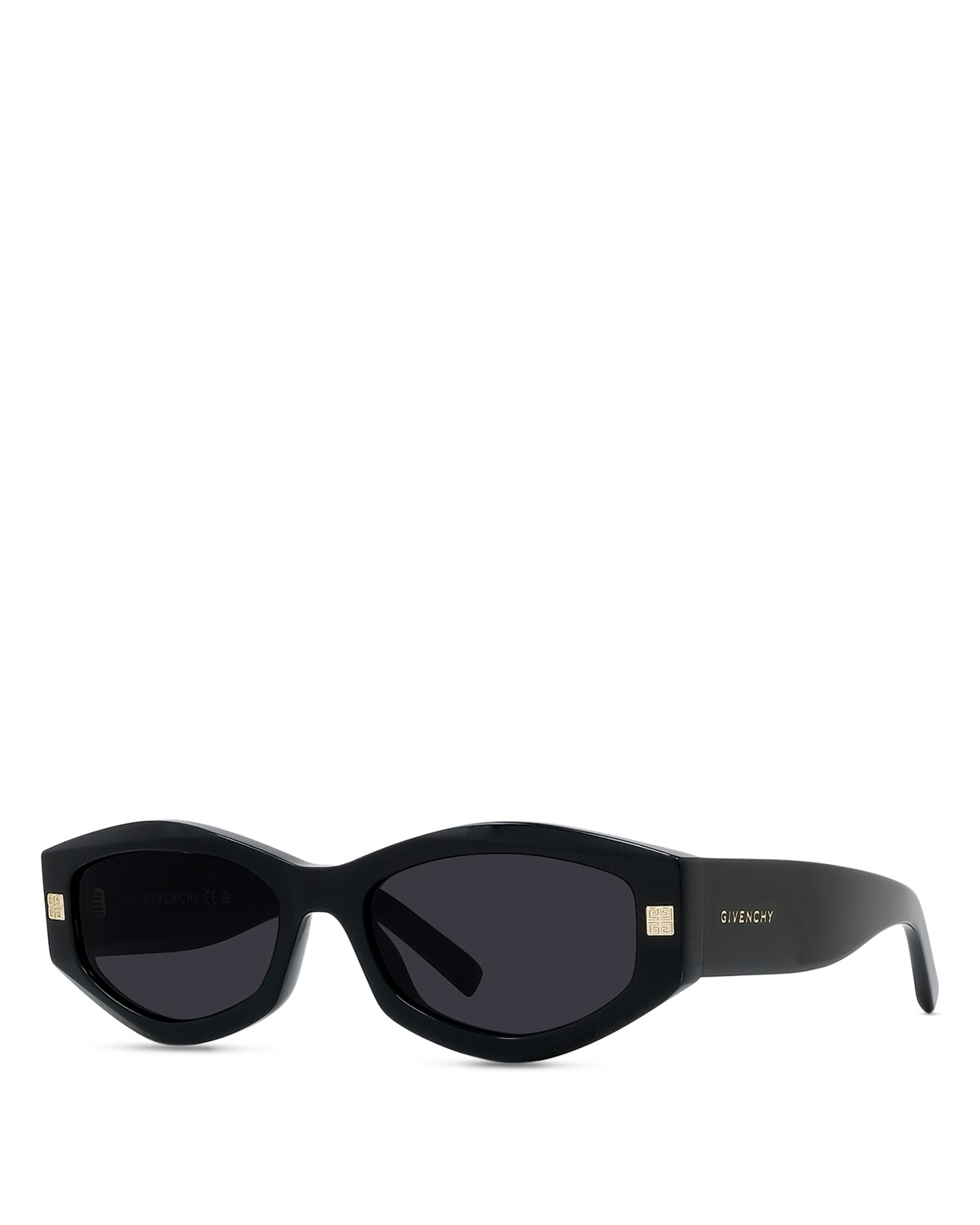 Givenchy Gv Day Geometric Sunglasses, 54mm in Black/Gray Solid