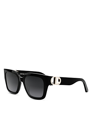 Shop Dior 30montaigne S8u Square Sunglasses, 54mm In Black/black Gradient