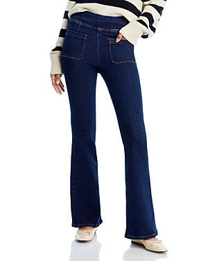 Shop Frame Bardot Jetset High Rise Flare Jeans In Keller