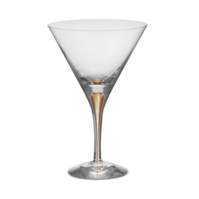 Intermezzo Gold Martini Glass, Set of 2 - Exclusive