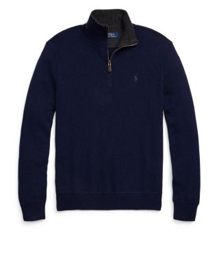 Cashmere Regular Fit Quarter Zip Mock Neck Sweater - Exclusive