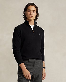 Polo Ralph Lauren - Cashmere Regular Fit Quarter Zip Mock Neck Sweater - 100% Exclusive
