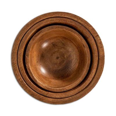 Bilbao Wood 3 Piece Nesting Bowls