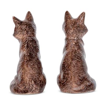 Clever Creatures Walnut Fox Salt and Pepper Set