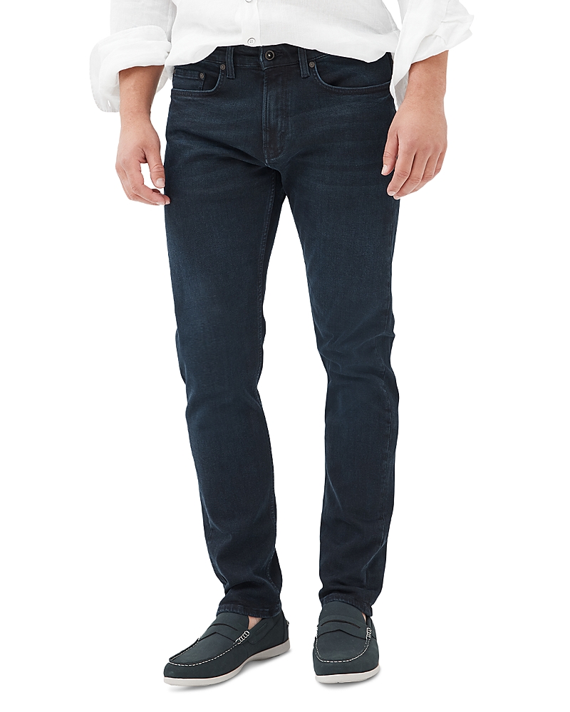 Rodd & Gunn Weston Straight Italian Denim In Blue Black