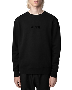 Zadig & Voltaire Logo-print Cotton Sweatshirt In Noir
