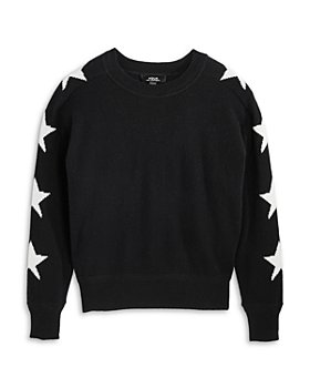 AQUA - Girls' Cashmere Star Sleeve Sweater, Big Kid - 100% Exclusive
