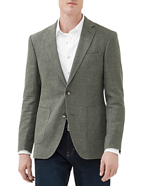Rodd & Gunn Men's The Cascades Wool & Linen-blend Slim-fit Two-button Blazer In Moss