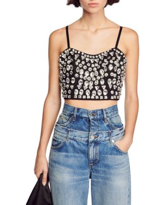 Sandro - Bling Bling Crop Top