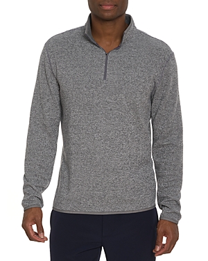 Robert Graham Cariso Heathered Quarter Zip Pullover In Gray