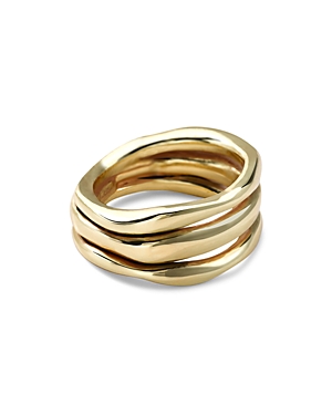 Ippolita 18K Gold Glamazon Triple Band Squiggle Ring