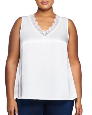 Estelle Plus - Alessandra Lace Trim Tank