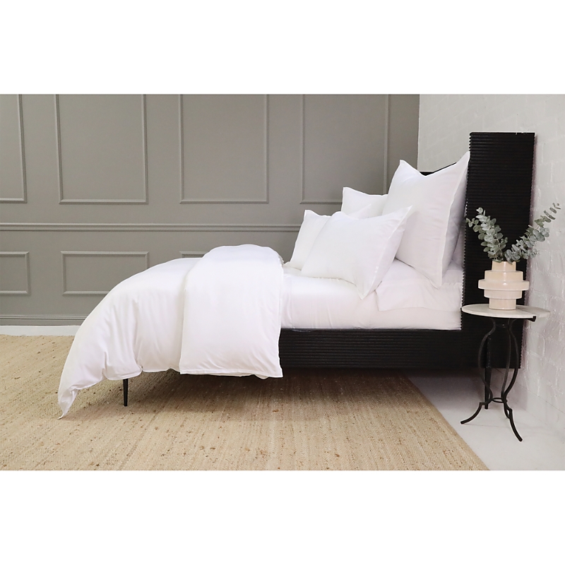 Pom Pom At Home Langston Sateen Duvet & Shams Collection In White