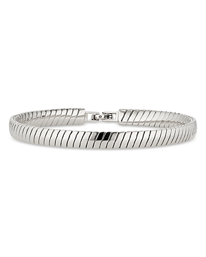 Nadri Cleo Omega Line Bracelet In Silver