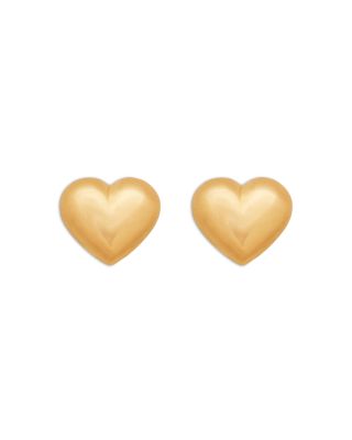 Bloomingdale's Fine Collection - Children's Puff Heart Stud Earrings in 14K Yellow Gold