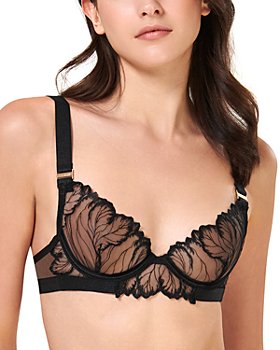 Bluebella Emerson Underwire Floral Lace Open-Cup Bra for Women