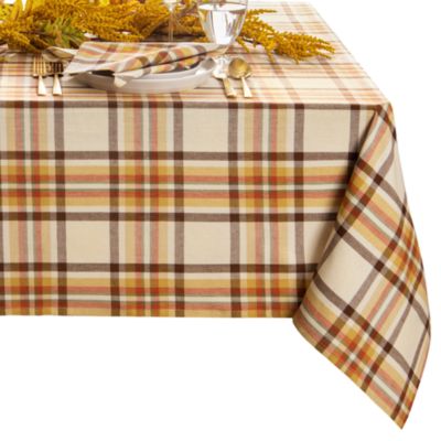 Russet Harvest Woven Plaid Table Linen Collection