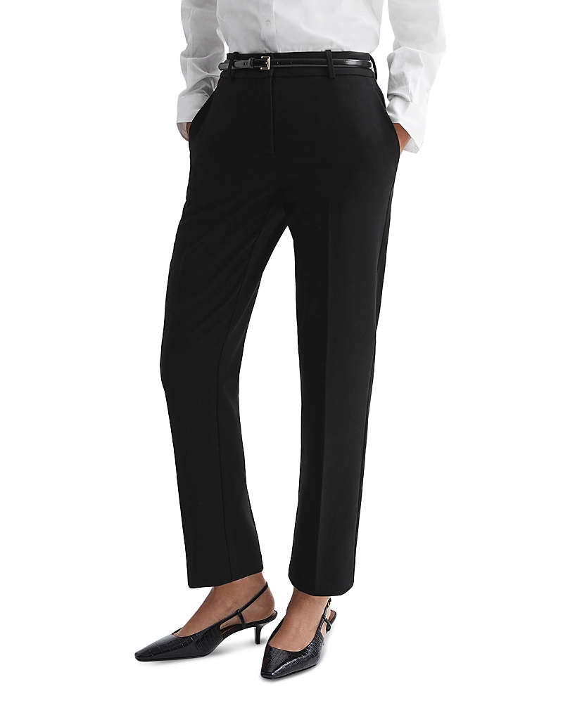 Reiss Gabi Slim Leg Pants In Black