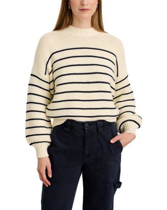 Alex Mill Cotton Button Back Crewneck Sweater | Bloomingdale's