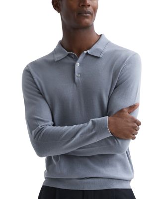 Reiss long best sale sleeve polo