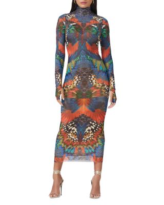 long sleeve v neck summer dresses Sexy V-Neck Long Sleeve Two Slits Maxi Dress – Mislish