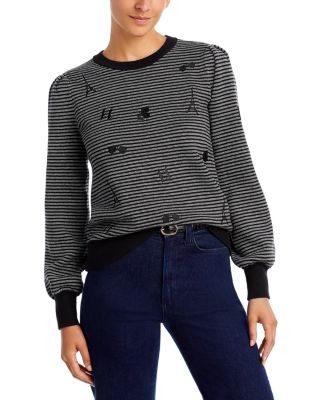 Karl lagerfeld striped clearance sweater