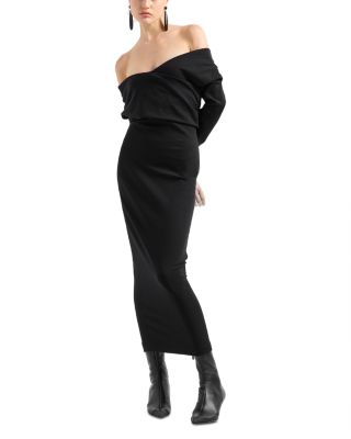 ワンピース EMPORIO ARMANI Woman Dress Black EW000636AF12364 UC001 EMPORIO ARMANI | Black Women's Midi Dress | YOOX