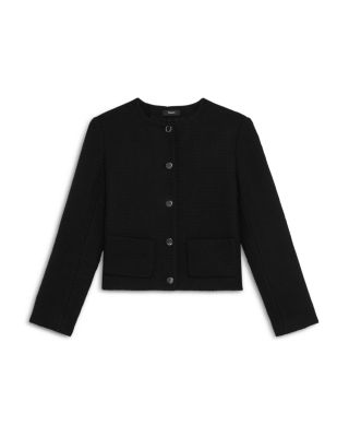 Theory セオリー Holiday Tweed PKT Crop JKT Theory Holiday Tweed Cropped Jacket | Shopbop