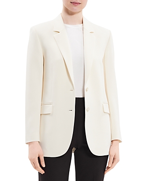 Shop Theory Slim Tailor Blazer In Rice