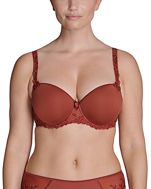 Shop Simone Perele Andora 3d Molded Demi Bra In Canyon Brown