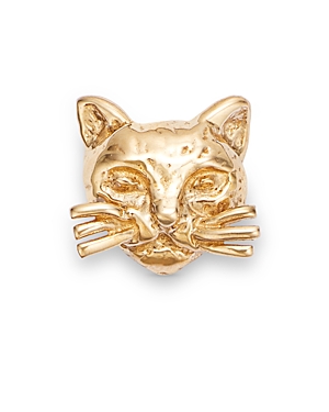 Moon & Meadow 14K Yellow Gold Cat Head Single Stud Earring