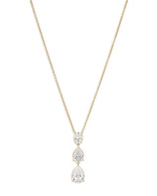 Nadri - Chiara Pear Shape Drop Pendant Necklace, 16"