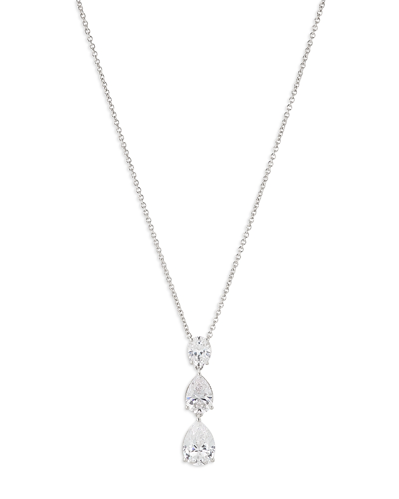 NADRI CHIARA PEAR SHAPE DROP PENDANT NECKLACE, 16