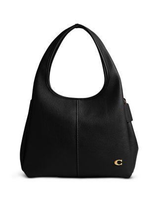 Coach black pebbled deals leather shoulder bag