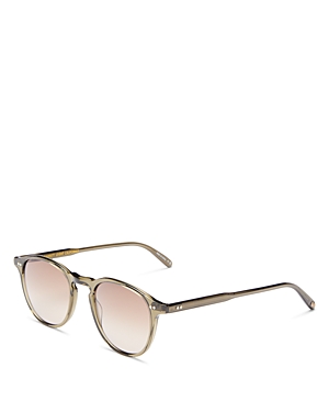 Garrett Leight Round Sunglasses, 46mm In Green/pink Gradient