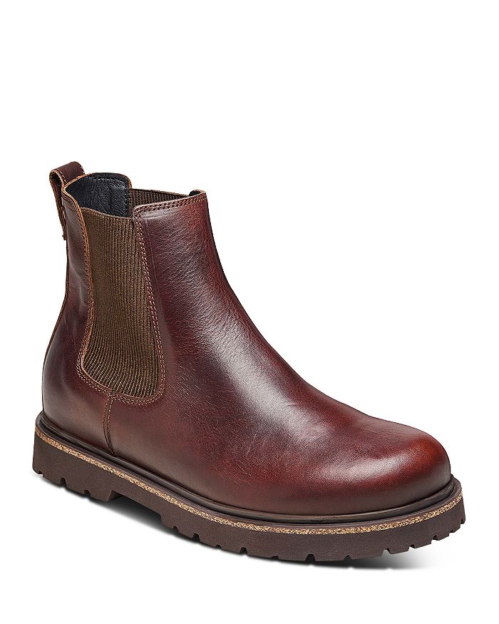 Shop Birkenstock Men's Highwood Pull On Chelsea Boots In Chocolate