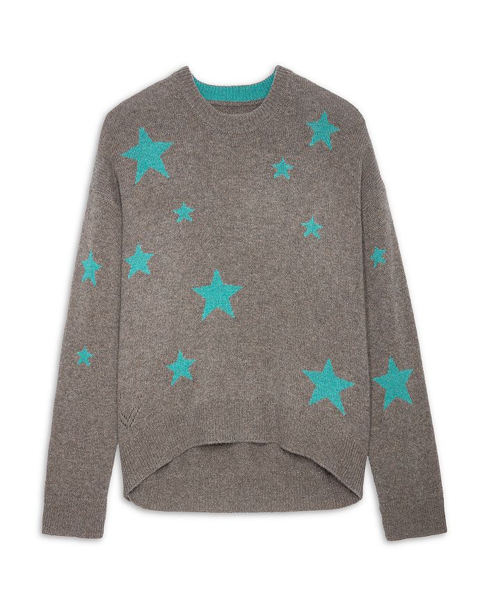 Zadig & Voltaire Markus Star Graphic Cashmere Sweater | Bloomingdale's