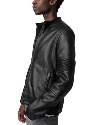 Leather Unisex Lean Biker Jacket
