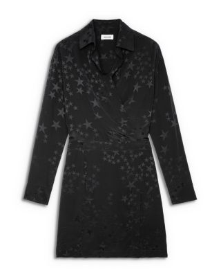 Ravy Star Embossed Silk Dress
