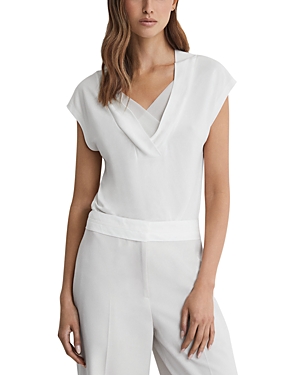 REISS BONNIE V NECK TOP