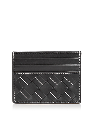 Shop Bottega Veneta Intrecciato Leather Card Case In Multi-nero